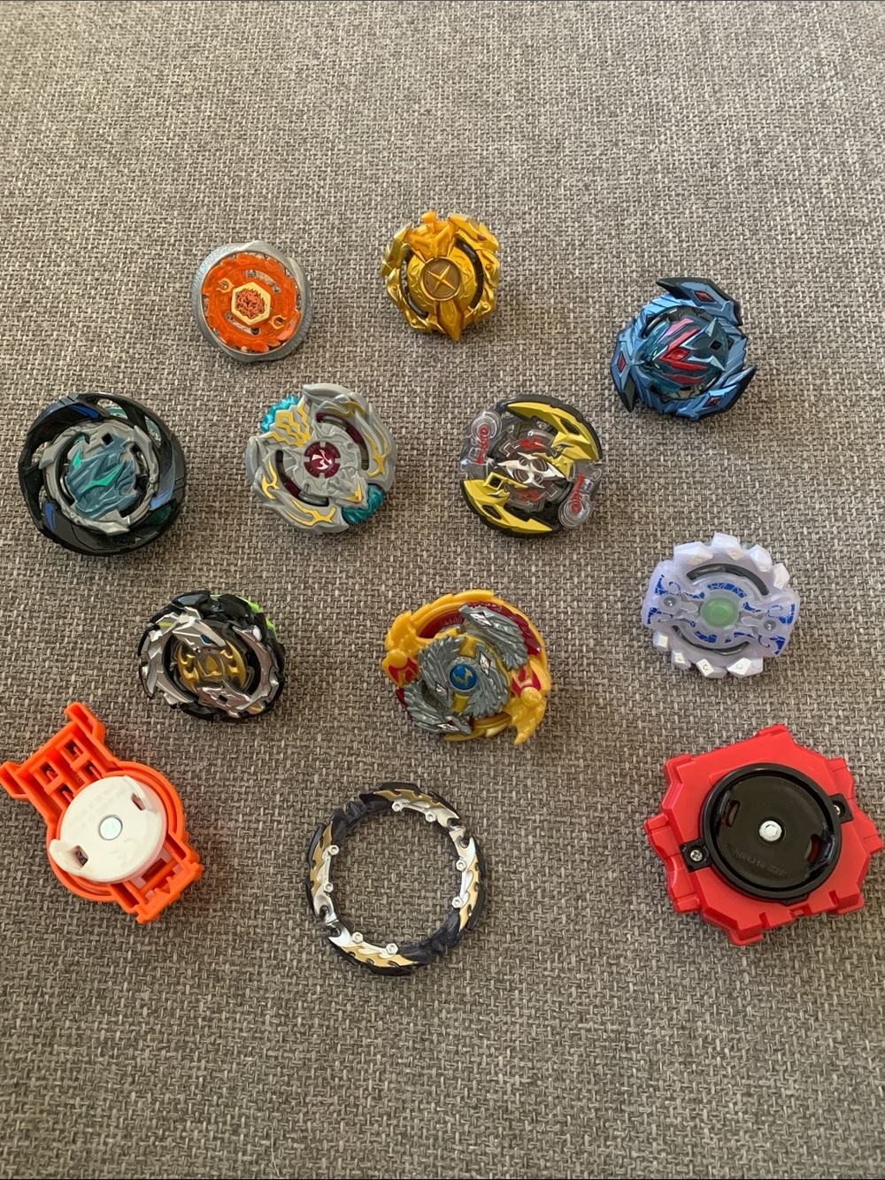 Assorted Kids Beyblade Toy Spinning Tops and Playset Accessory Parts